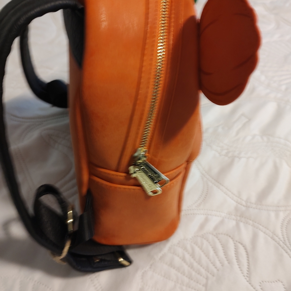 Loungefly Halloween Mickey Mouse Pumpkin Disney Parks mini backpack - Picture 6 of 7